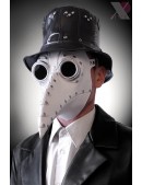 Белая маска чумного доктора XA1072 (901072) - оригинальная одежда, 2