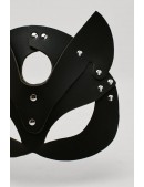 Faux Leather Cat Mask X1200 Black (901200) - оригинальная одежда, 2