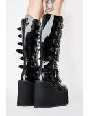 Demonia High Platform Boots with Buckles (310010) - оригинальная одежда, 2