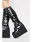 Demonia High Platform Boots with Buckles (310010) - foto