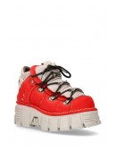 Red Nubuck Platform Sneakers N4009 (314009) - оригинальная одежда, 2