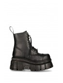 W310065 Leather Platform Boots (310065) - 4, 10