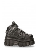 Черные кожаные ботинки на платформе TOWER LATERAL (314018) - 4, 10