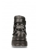 Чорні шкіряні черевики на платформі TOWER LATERAL (314018) - 5, 12