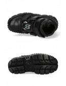Черные кожаные кроссовки на платформе CASCO LATERAL (314047) - цена, 4