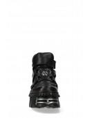 CRUST NEGRO Black Leather Platform Sneakers (314048) - оригинальная одежда, 2