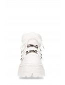 NAPA BLANCA White Leather High Platform Sneakers (310071) - цена, 4
