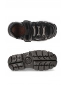 Nomada-106 Black Leather High Platform Sneakers (314029) - цена, 4
