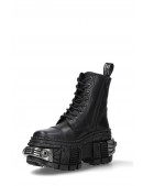 CASCO POWER Black Leather Chunky Platform Boots (310074) - цена, 4