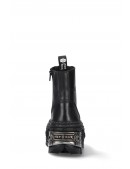 CASCO POWER Black Leather Chunky Platform Boots (310074) - оригинальная одежда, 2