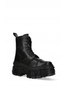 Черные кожаные ботинки на массивной подошве CRUST CASCO (310073) - цена, 4