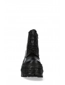 CRUST CASCO Black Leather Chunky Platform Boots (310073) - 3, 8