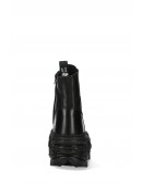 CRUST CASCO Black Leather Chunky Platform Boots (310073) - материал, 6