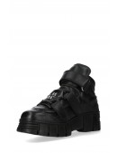 TOWER CASCO Black Leather Chunky Platform Sneakers (314030) - оригинальная одежда, 2