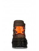 NARANJA TANK High Platform Leather Sneakers (314031) - 4, 10