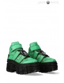 TIMBER VERDE Chunky Leather Platform Sneakers (314045) - foto