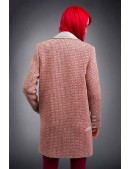 Демісезонне твідове пальто Oversize (114035) - материал, 6