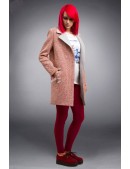 Демисезонное твидовое пальто Oversize (114035) - цена, 4