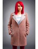 Демисезонное твидовое пальто Oversize (114035) - 4, 10