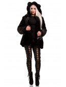 Fur coat with hood and cat ears X75 (115075) - 3, 8