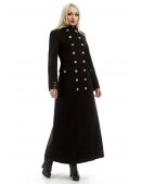 Довге жіноче вовняне пальто X068 (115068) - 3, 8