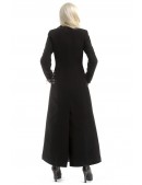 Довге жіноче вовняне пальто X068 (115068) - материал, 6