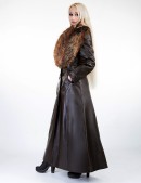 Довге зимове пальто з хутряним коміром X-Style (115024) - материал, 6