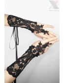Cord Lace Flapper Fingerless Gloves (601206) - foto