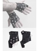 Men's Fingerless Gloves with Chains X1185 (601185) - оригинальная одежда, 2