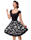 Хлопковое платье с цветочным узором на юбке B5539 (105539) - 3, 8