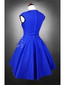 Сукня в стилі Ретро з під'юбником (електрик) (105050) - цена, 4