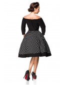Retro Dress with "Carmen" Neckline (105538) - цена, 4