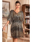 Блестящее нарядное платье с пайетками X5591 (105591) - 3, 8