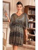 Блестящее нарядное платье с пайетками X5591 (105591) - цена, 4