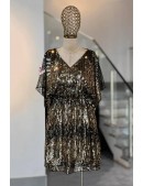Блестящее нарядное платье с пайетками X5591 (105591) - foto