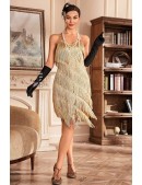 Gatsby Dress with Sequins and Fringe (105586) - foto