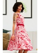 Летнее платье с цветочным узором X5349 (105349) - цена, 4