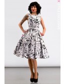 Xstyle Floral Cotton Retro Swing Dress with Belt (105352) - foto