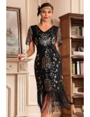 Elegant Gatsby Cap Sleeve Dress (105588) - оригинальная одежда, 2