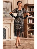 Сукня в стилі Gatsby з рукавами-крильцями (105589) - foto