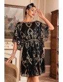 Блестящее платье с пайетками в стиле 20-х X590 (105590) - 3, 8