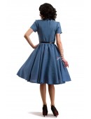 Vintage style linen retro dress X5353 (105353) - материал, 6