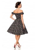 Off Shoulder Floral Retro Dress (105551) - цена, 4