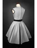 Винтажное серебристое платье с подъюбником X5163 (105163) - оригинальная одежда, 2