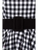 Black-White Check Retro Swing Dress (105251) - цена, 4