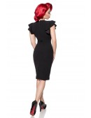 Облегающее черное платье в стиле Ретро (105265) - 4, 10