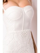 Бандажне біле плаття міді XC5330 (105330) - оригинальная одежда, 2
