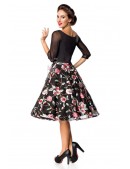 Premium Vintage Swing Dress with Embroidery (105392) - оригинальная одежда, 2