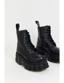 Черные кожаные ботинки на платформе NR4013 (314013) - 4, 10