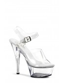 Transparent Platform Ankle Strap Sandal PSR08 (312007) - цена, 4